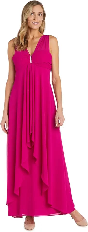 R&M Richards Women's Radiance Flow Chiffon Dress