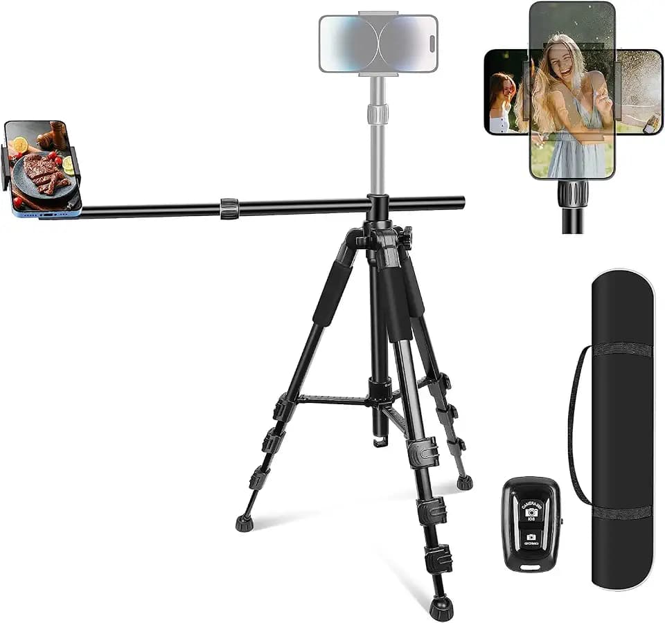 Elitehood iPhone Tripod for Overhead Video Recording