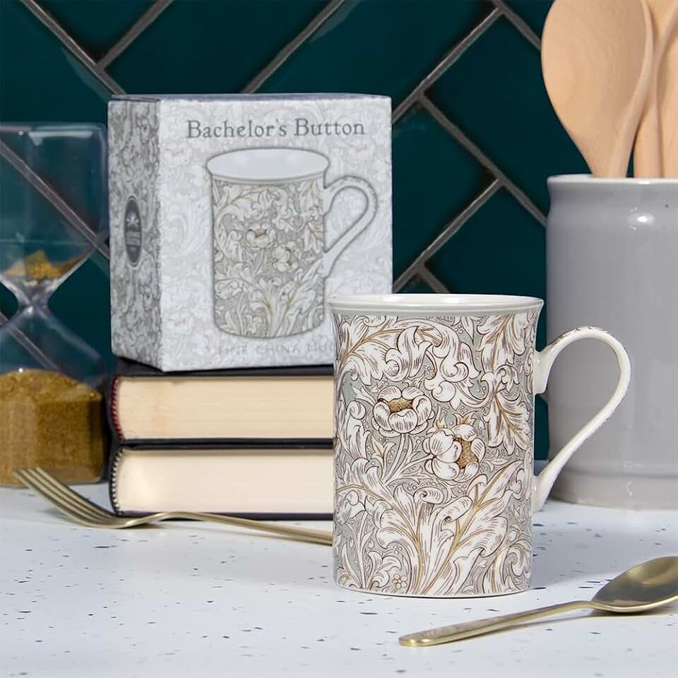 The Leonardo Collection LP94632 William Morris Bachelor's Button Tasse, feines Porzellan, verpackt, 275 ml