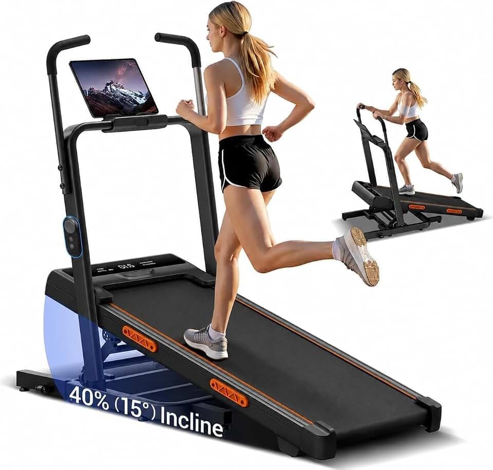 UMAY Walking Pad Laufband mit Steigung, Laufband für Zuhause Klappbar