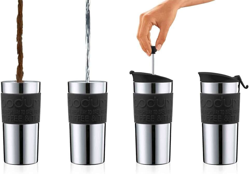 Bodum 11067-01 Travel Press, 0.35 l, Edelstahl