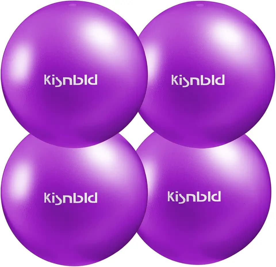 kisnbld 9 Inch Pilates Ball, Small Exercise Ball for Core &Physical Therapy