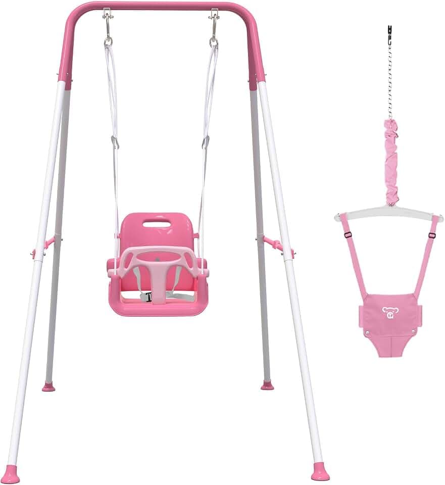 2 in 1 Toddler Swing & Baby Jumper for Outdoor & Indoor Use