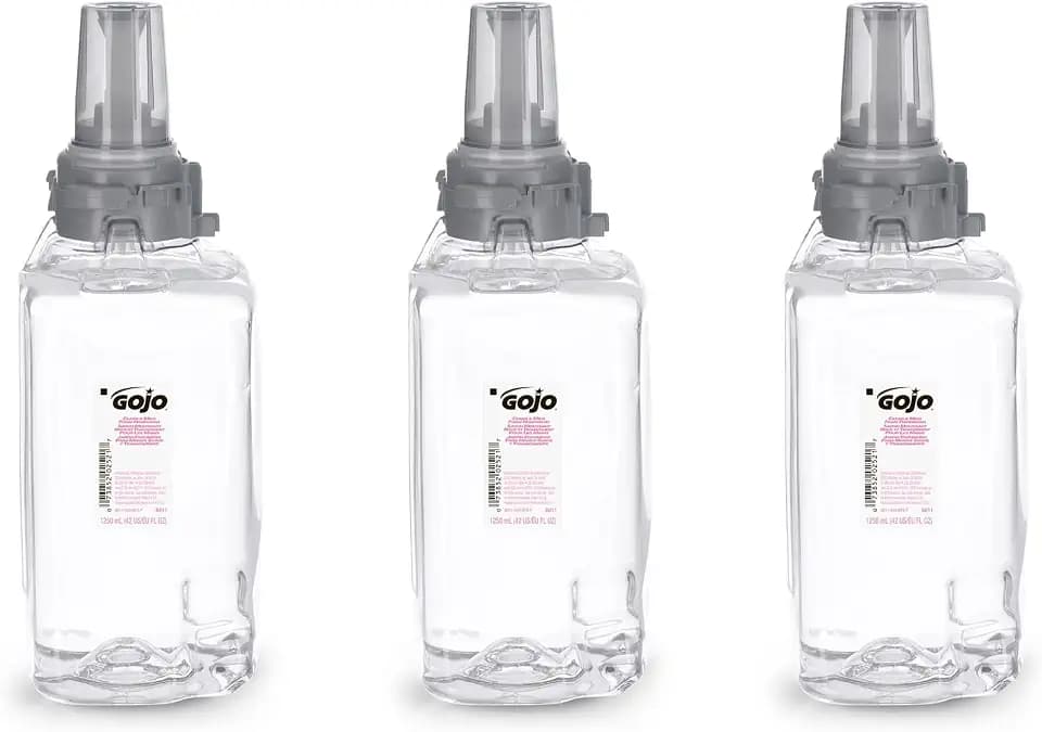 GOJO ADX-12 Foam Soap Refill, Fragrance Free, 3ct x 1250 mL - 8811-03