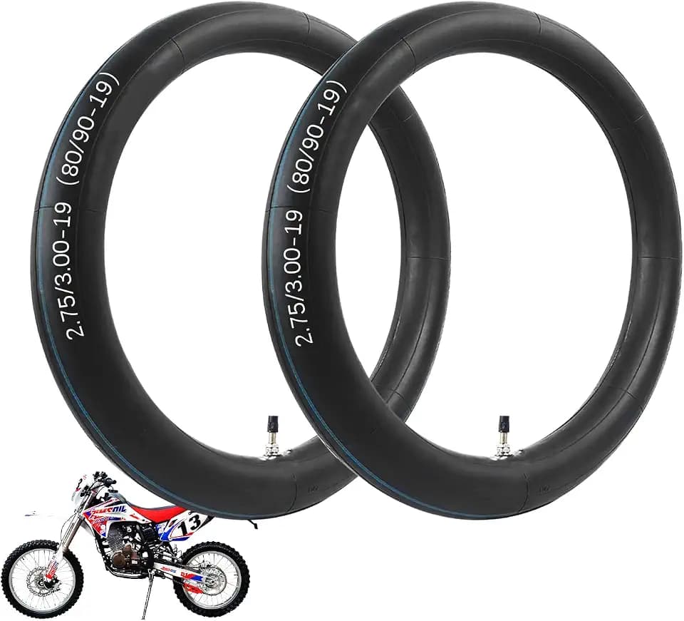 2 Pack 2.75/3.00-19 Heavy Duty Inner Tube, 70/100-19 Inner Tube Replacement