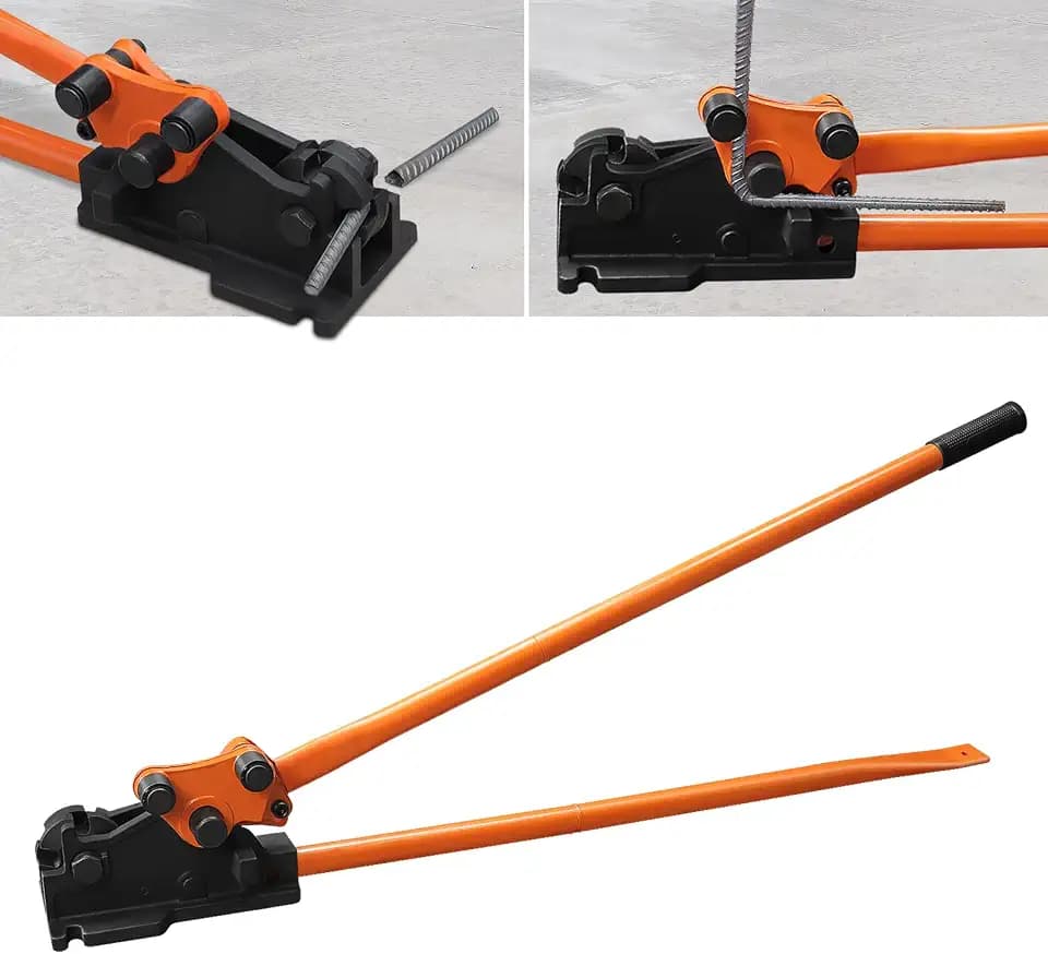 LOSCHEN Manual Rebar Cutter and Bender,for Construction Site and Home-use,Removable Rebar Shears, Rebar Bending Machine, Bending and Cutting Rebar up to 5/8 Inch