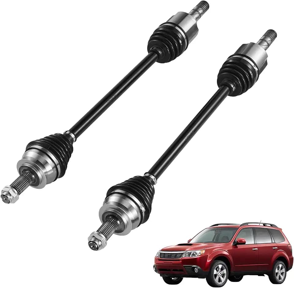VEVOR CV Axle Shaft Assembly, 2 Pieces Front Left & Right (Driver and Passenger Side), Automotive Replacement CV Joint Axles Pair Compatible with 2009-2013 Forester, Alloy Steel & Carbon Steel