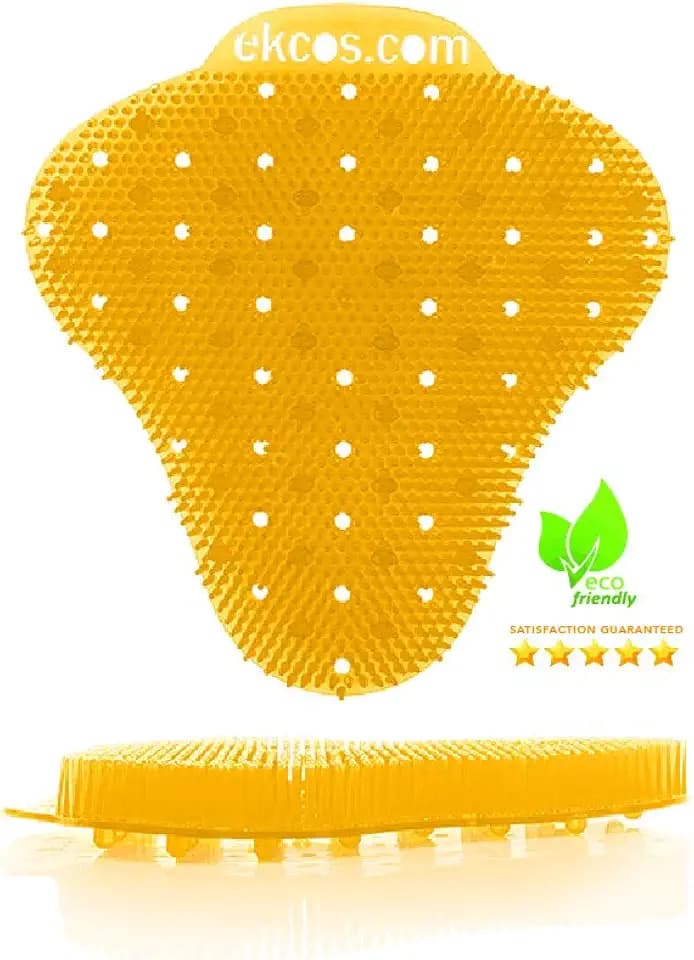 Diversey Ekcos EKS-4O-12 ekcoscreen 60 Day Premium Anti-Splash Urinal Screen, Deodorizer for Cleaner Restrooms, Tropical Scent, Orange, 12-Screens