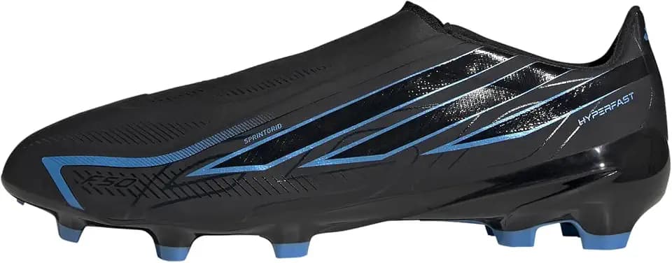 adidas Mens F50 Hyperfast League Laceless Firm Ground Sneakers Shoes - White