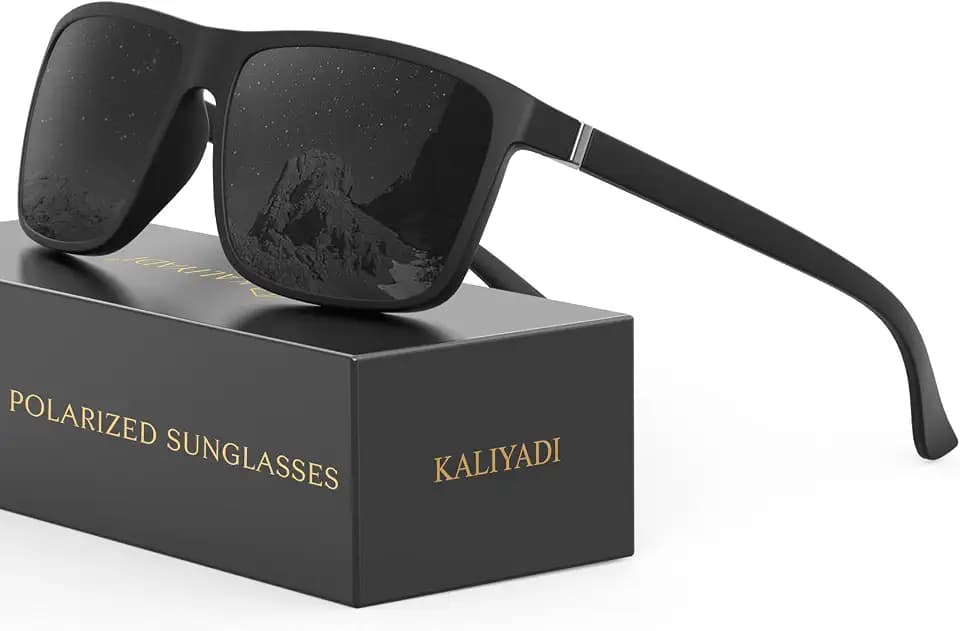 KALIYADI Sunglasses for Mens Polarized-Sunglasses: Men Sun Glasses with UV400 Protection for Driving Fishing Golf