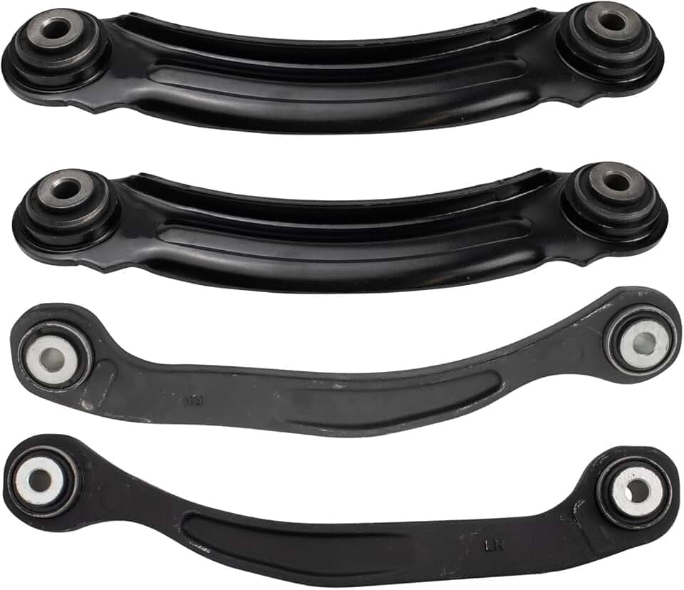 TRQ Rear Upper Forward and Rearward Control Arm Set 4 Piece Driver