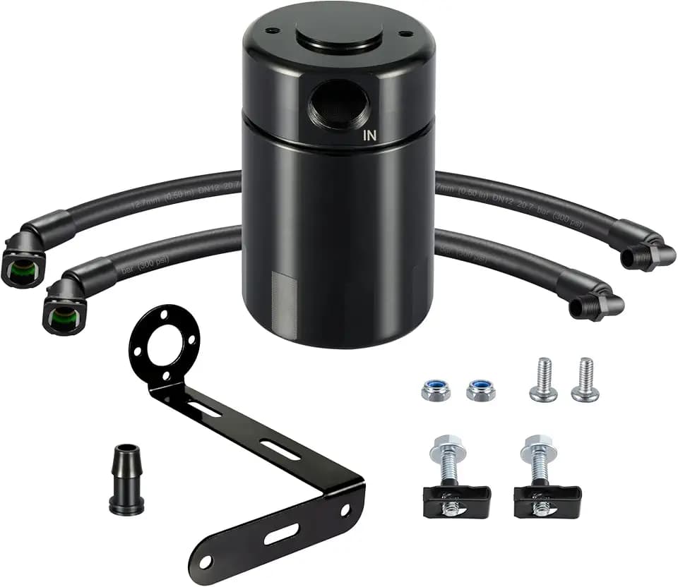 EVIL ENERGY Oil Catch Can, Air Oil Separator Compatible with 2011-2025 F150 5.0L 2017-2023 Raptor 2018-2021 Expedition 3OZ