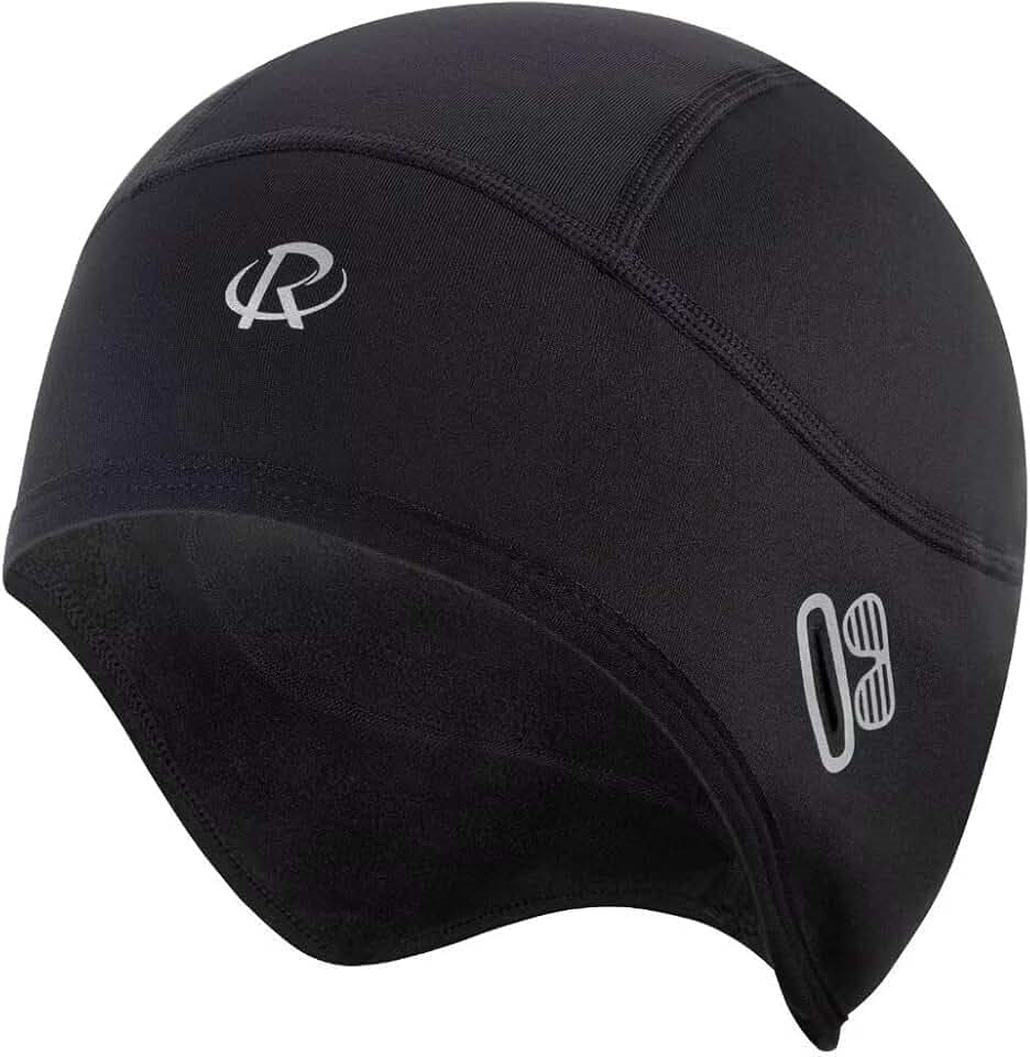 ROTTO Fahrradmütze Laufmütze Herren Damen Warm Winddichte Wintermütze Helm-Unterziehmütze Sportmütze für Radfahren Laufen Skifahren Wintersport