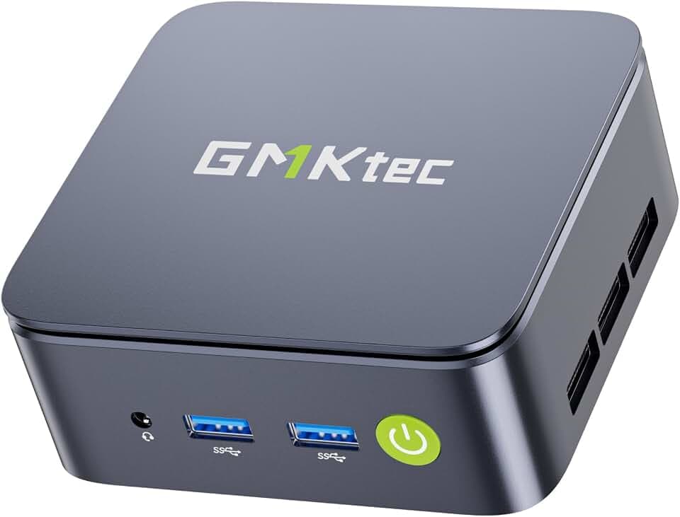 GMKtec G10 Mini PC Ryzen 5 3500U, 16 GB RAM 3200 MHz, 512 GB SSD M.2 NVMe PCIE3.0 SSD (unterstützt PCIe 3.0), Mini Computer, USB 3.2 * 4, 2*HDMI 4K@60Hz, 2.5G LAN, Micro PC