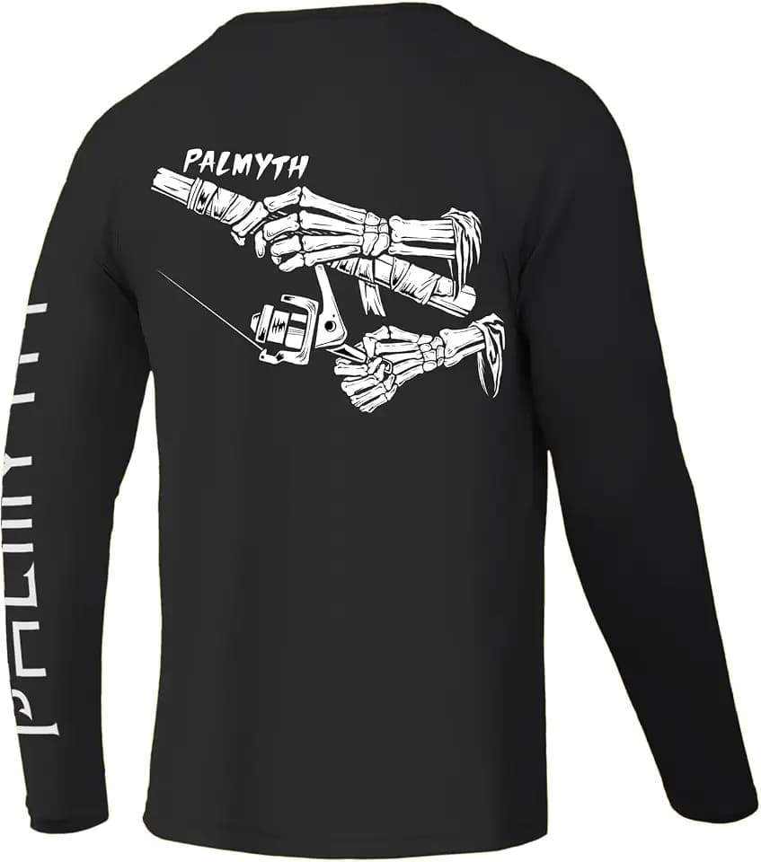 Palmyth Fishing Shirts for Men Long Sleeve UPF 50+ T Shirt Sun Protection