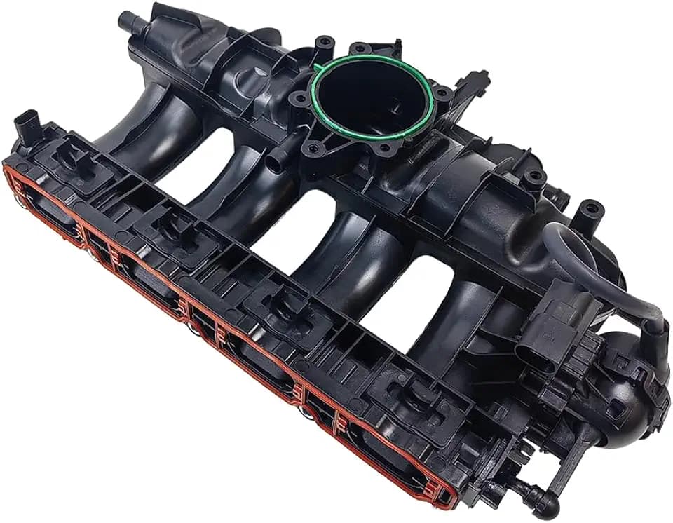 Engine Intake Manifold w/ Valve Gaskets & Sensor | Fit for Volkswagen (VW) Beetle CC GTI GLI Jetta Passat Sportwagen EOS, Audi A3 TT Q3, 4Cyl 2.0L TSI Engine | OE# 06J133201AS 06J133201BD