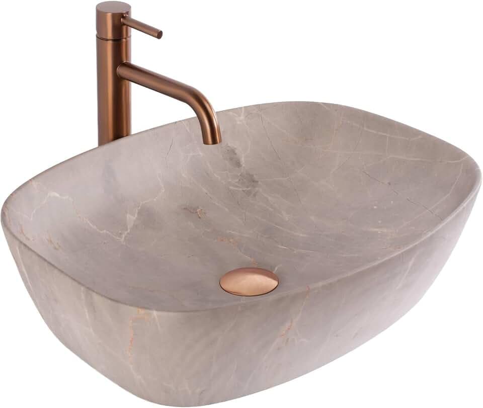 Rea U6647, Aufsatzwaschbecken FREJA, Beige