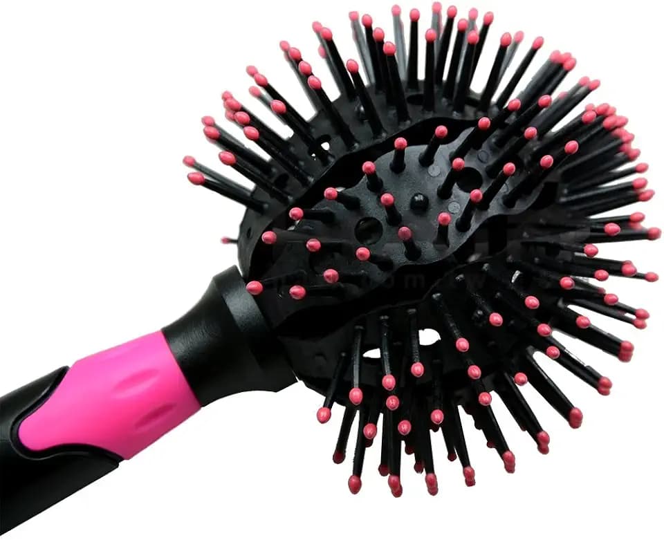 Afrocosmetics4u 3D Ball Haarbürste Trockenheit Detangling Amazeball 360 8 in 1 für Haare Ball Blowdry Haarbürste - Haarbürste