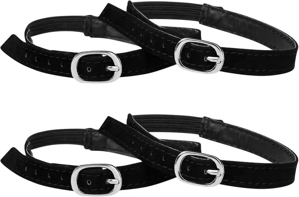 Allegra K Women's Elastic Shoe Ankle Straps Belt Band for Heels