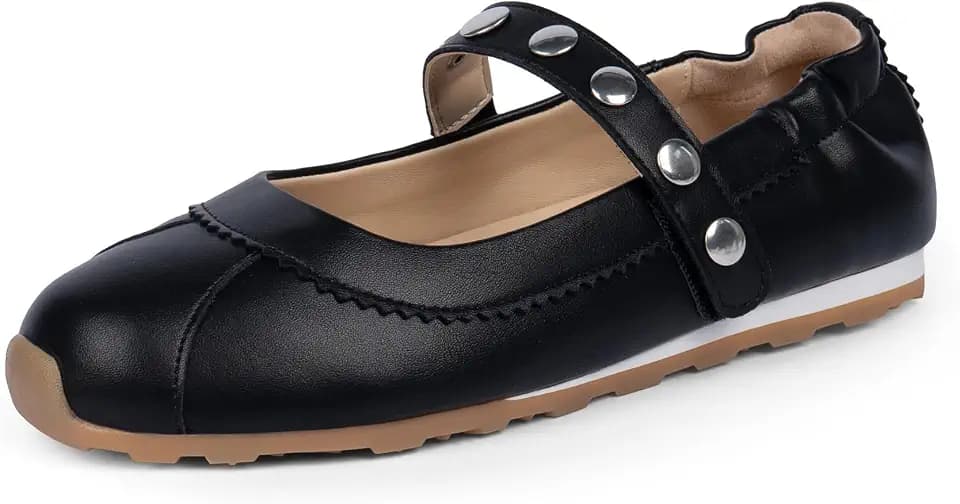 Tigeridea Mary Jane Ballet Sneakers Women Flat Dressy Casual Walking Shoes