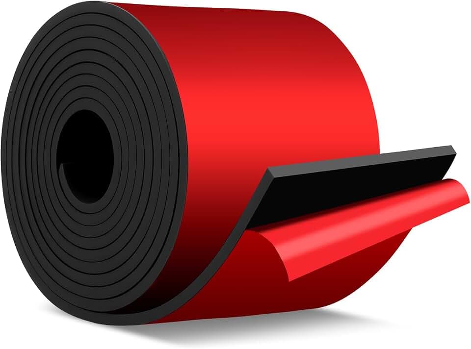 Gummistreifen Selbstklebend, 2m x 100mm x 3mm Neopren Gummimatte
