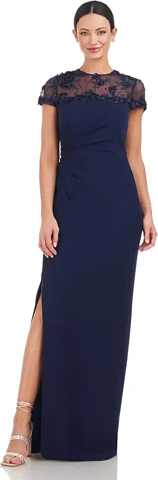 JS Collections Women's Laney Soutache Yoke Gown