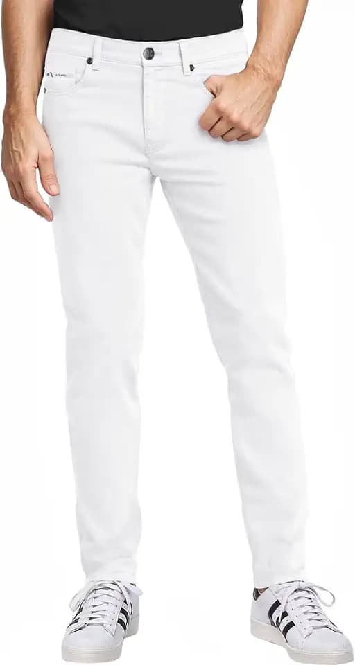 ETHANOL Men's Stretch Slim Straight Pants