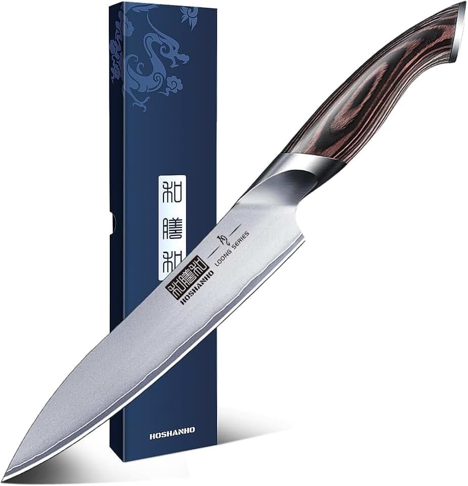 HOSHANHO Kochmesser, Scharf Küchenmesser 15cm Professionell Gebrauchsmesser