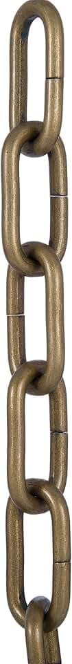 B&P Lamp® Antique Brass Finish 0 Gauge Heavy Duty Chain