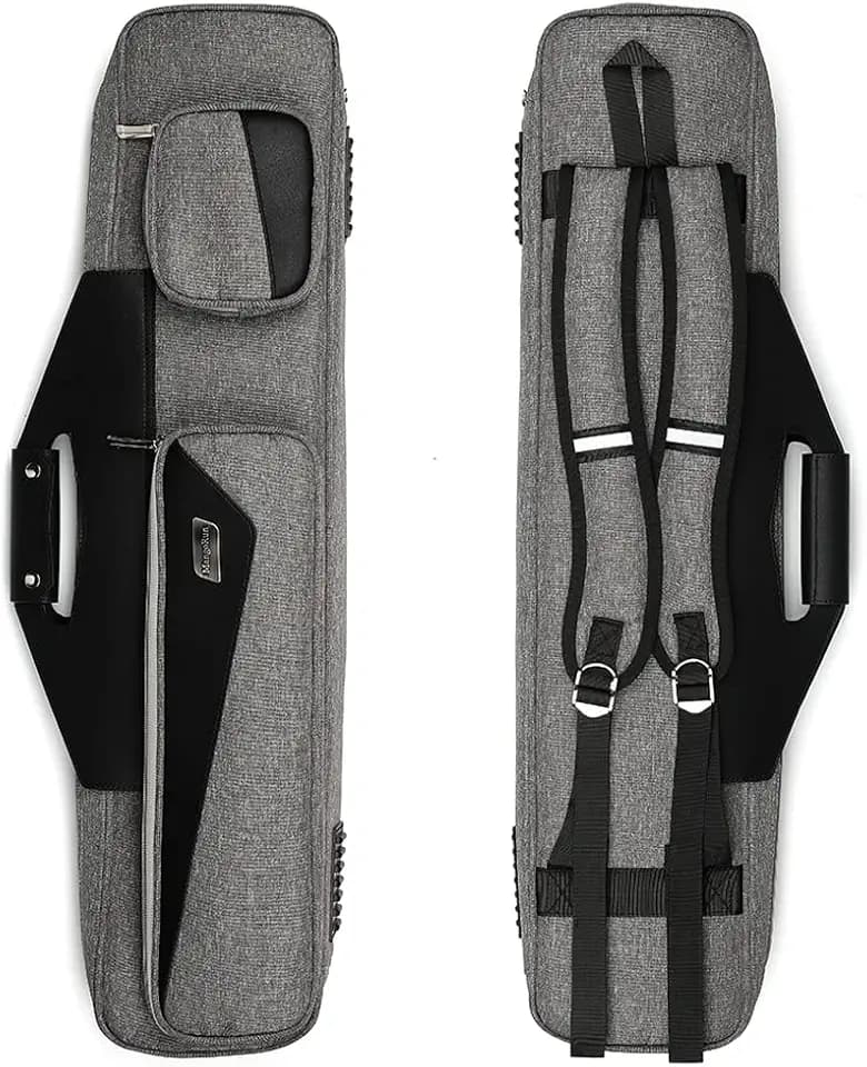 Pool Cue Case 4x4 with Backpack Straps Carrying Case for 4 Pool Cues