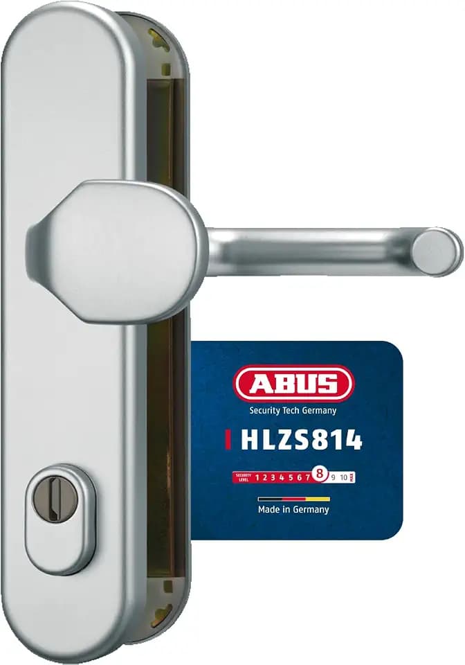 ABUS Tür-Schutzbeschlag HLZS814 - Zylinderschutz, Aluminium, Abstand 92 mm