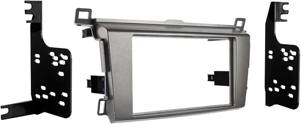 Metra Electronics 95-8242G Double DIN Installation Dash Kit for 2013-Up Toyota Rav4 Vehicles, (Grey) (958242G)