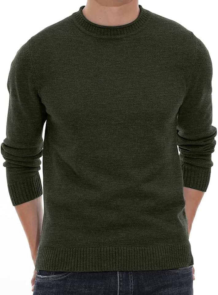 Sailwind Herren Pullover Tops Strick Rundhalsausschnitt Pullover Weich Warm Strickwaren Basic Pullover Mit Langen Ärmeln
