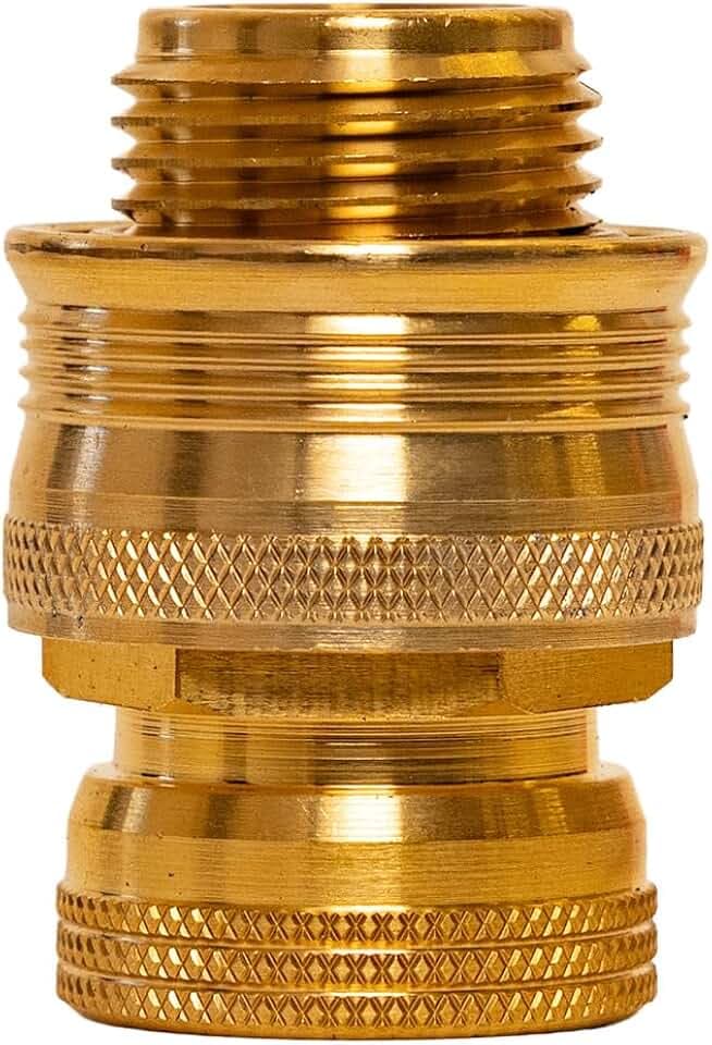 Underhill UltraMax High-Flow Quick Connect Adapters – Male and Female Thread, Waterstop and Tap Options for Pressure Washer Hoses (3/4" Female + 3/4" Male Adapter)