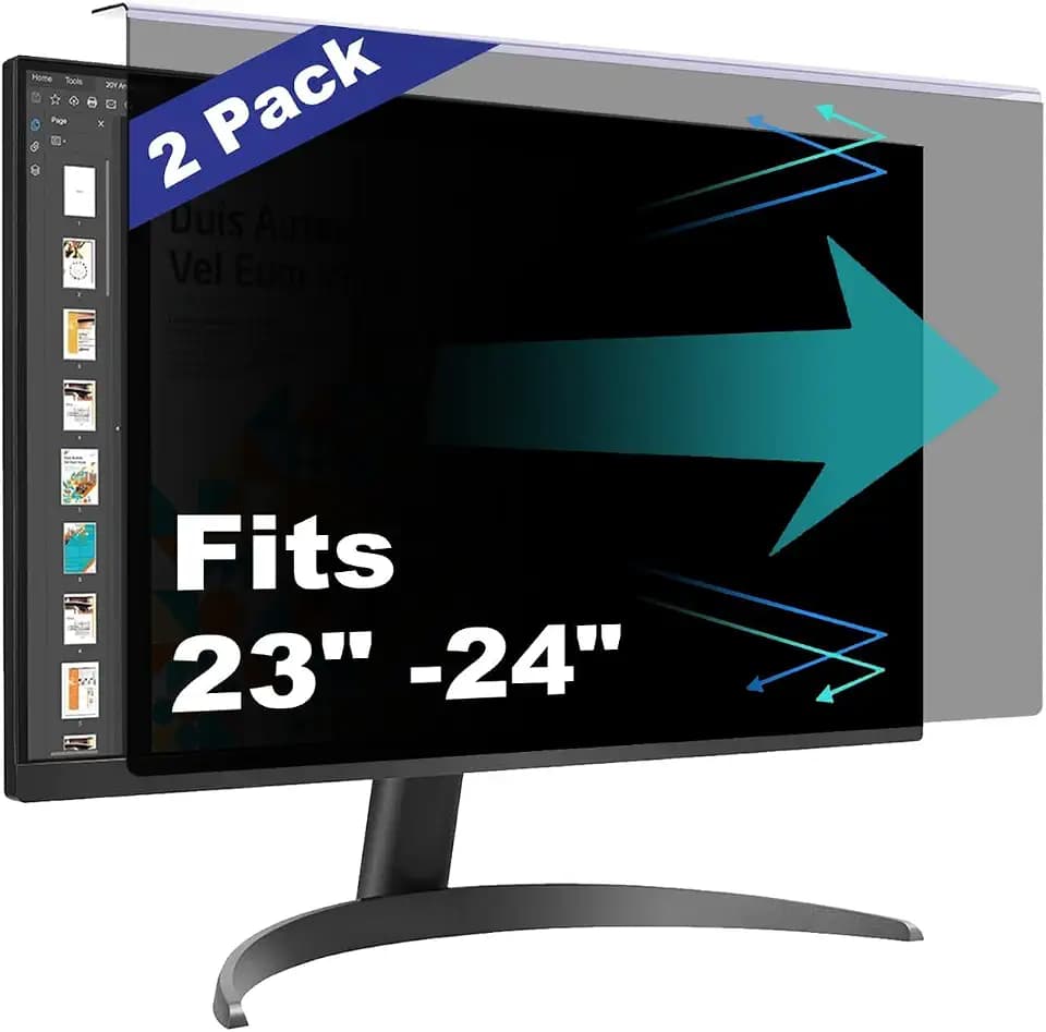 2 Pack Computer Privacy Screen Shield Compatible for 23.6/23.8/24 Inch 16:9