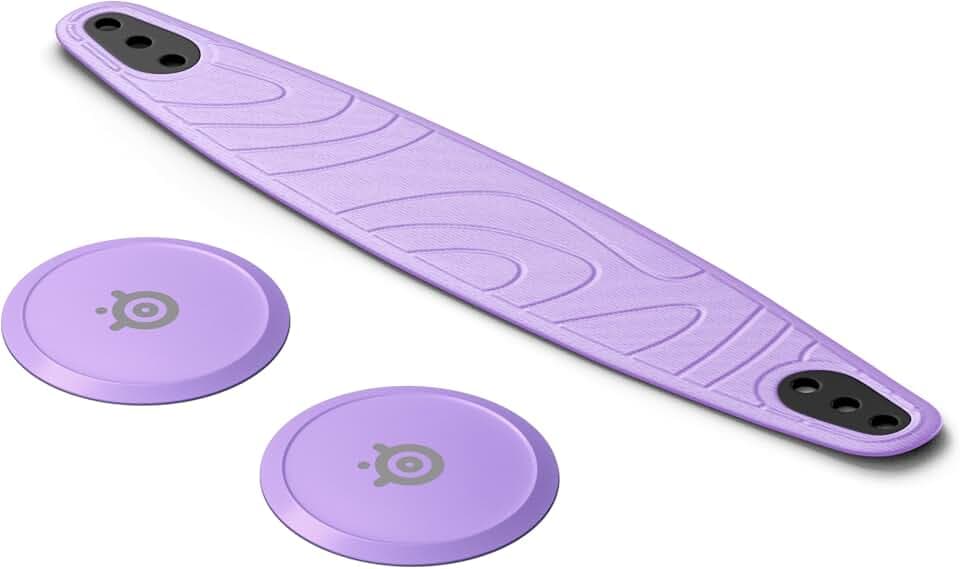 SteelSeries Arctis Nova Booster Pack Lilac - Gaming Headset Zubehör - Zweifarbiger Nylon-Kopfband - Individuell anpassbar mit einzigartigen metallischen Lautsprecherplatten - Limitiertes Sammlerstück