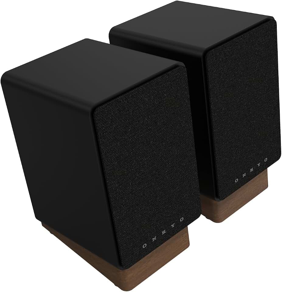 Onkyo Creator Series GX-30ARC Powered Speakers, Black - 4" woofer, USB/C, line/Phono, Optical Ports and Bluetooth 5.3 Audio connectivity