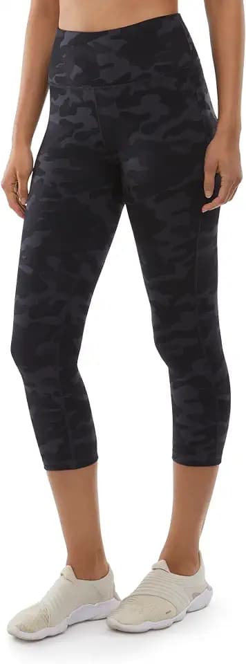 Danskin Damen Capri-Leggings mit Allover-Print