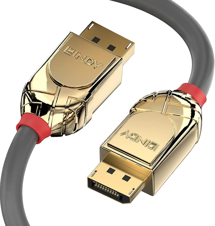 LINDY 36294 5m DisplayPort 1.2 Kabel, Gold Line