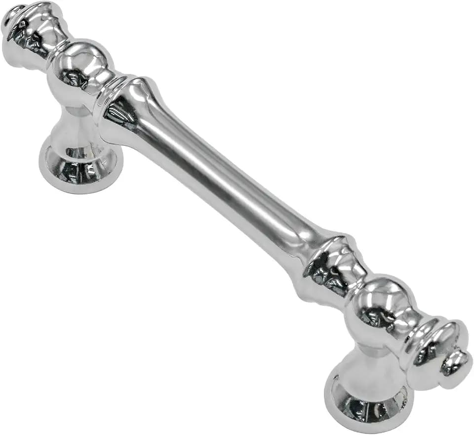 Alzassbg 3" Polished Chrome Cabinet Pulls and Handles 10 Pack, AL3085CP