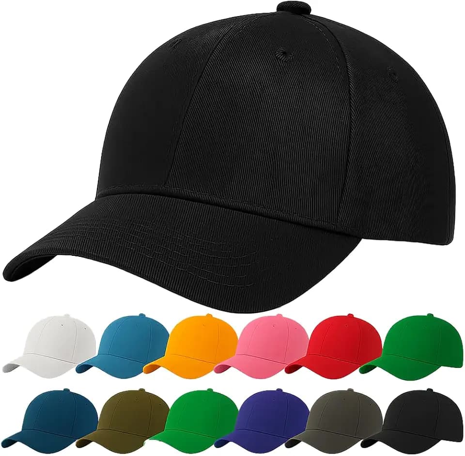 4sold Baseball Cap Baumwolle, Unisex Baseballkappe Herren Damen, Verstellbar Einheitsgröße, Sonnenmütze, Leicht & Atmungsaktiv, Sport Freizeit Outdoor