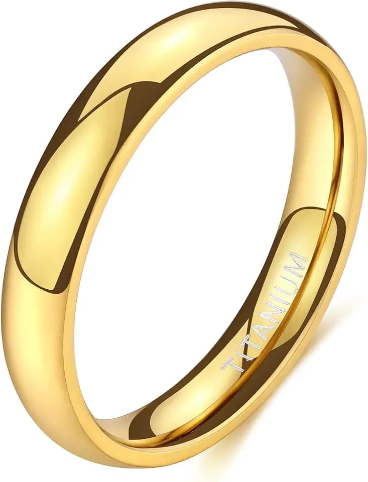 Zakk Ring Damen Herren 2mm 4mm 6mm Titan Poliert Schmal Ringe Verlobungsringe Ehering Hochzeitsringe