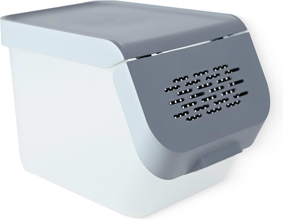 Aufbewahrungsbox 10L Für Küche Aufbewahrung Von Obst Gemüse Küchenutensilien Behälter Kartoffel Zwiebel Knoblauch Kartoffelaufbewahrung Kartoffelbox Mit Entnahmeklappe Küchenzubehör