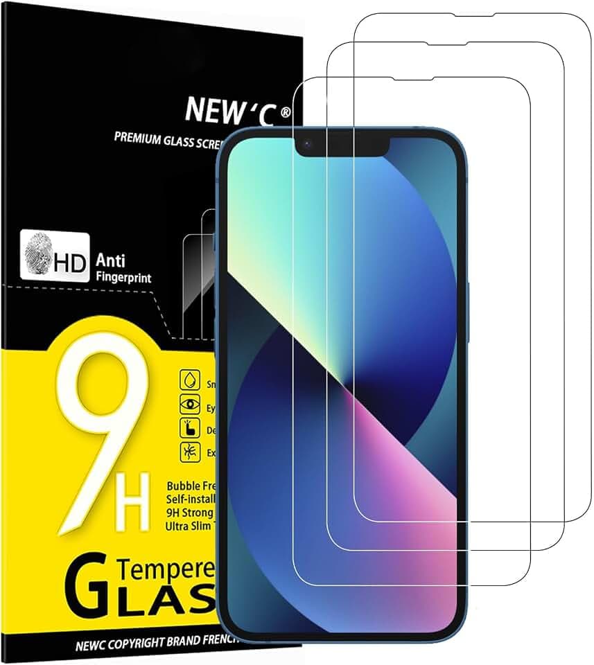 NEW'C Schutzfolie für iPhone 14/13/ 13 Pro für Panzerglas