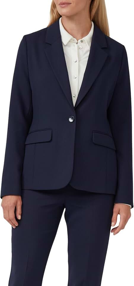 s.Oliver Damen Blazer – Slim Fit, Reverskragen, Langarm