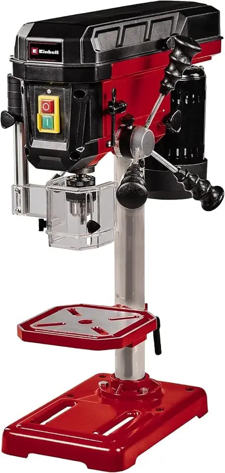 Einhell Säulenbohrmaschine TC-BD 500 (500 W, bis 2410 min-1, 9 Stufen, max. Bohrtiefe 50 mm, einstellbarer Tiefenanschlag, neig-/drehbarer und höhenverstellbarer Bohrtisch)