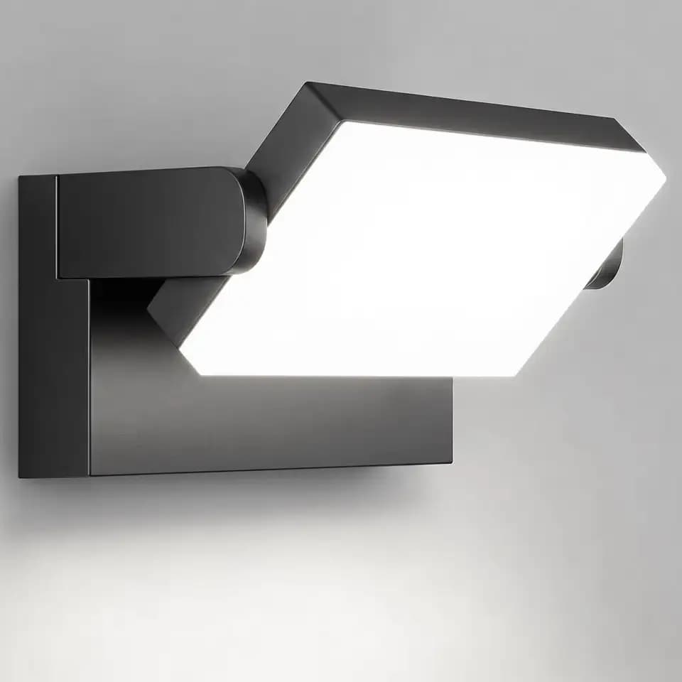 Kingwen LED Wandleuchte außen,40W 3000lm,6000K Kaltweiß,360° drehbar