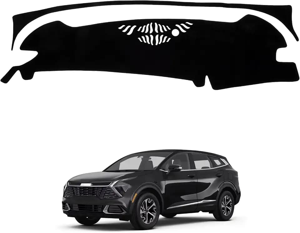 Dash Cover Mat Compatible with Kia Sportage 2023 2024 2025 (NQ5) Car Interior Dashboard Cover Mat Nonslip Dashmat Sunshade Glare UV Rays Protector Accessories Custom Fit