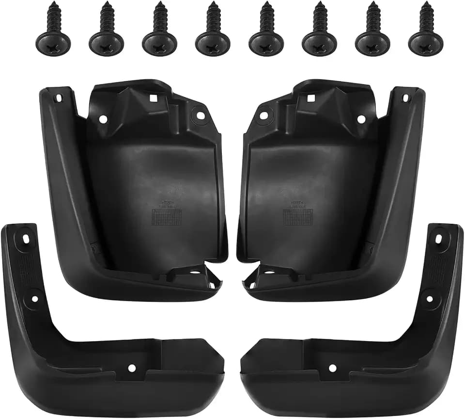 BDFHYK Mud Flaps Splash Guards 4PCS Front & Rear Side Mud Guards Compatible with Honda Civic 2012-2015 Sedan Only, with Fender Flares (Eighth Generation)