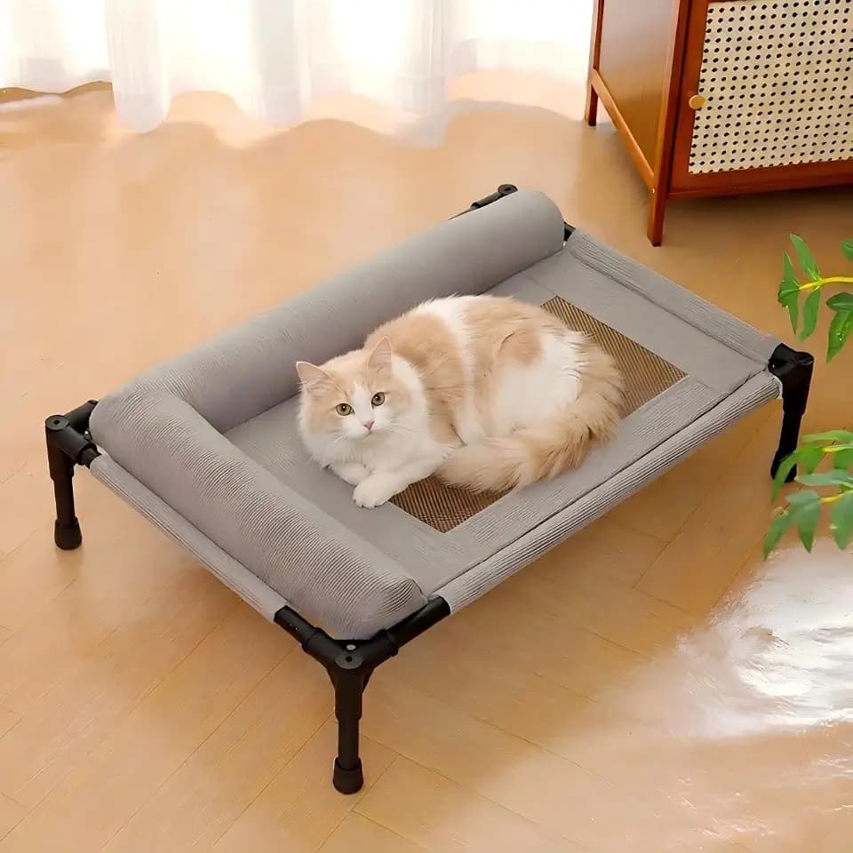 Elevated Dog Bed 25.98"x17.72", Gray